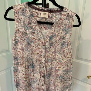 Knox Rose paisley patterned sleeveless top